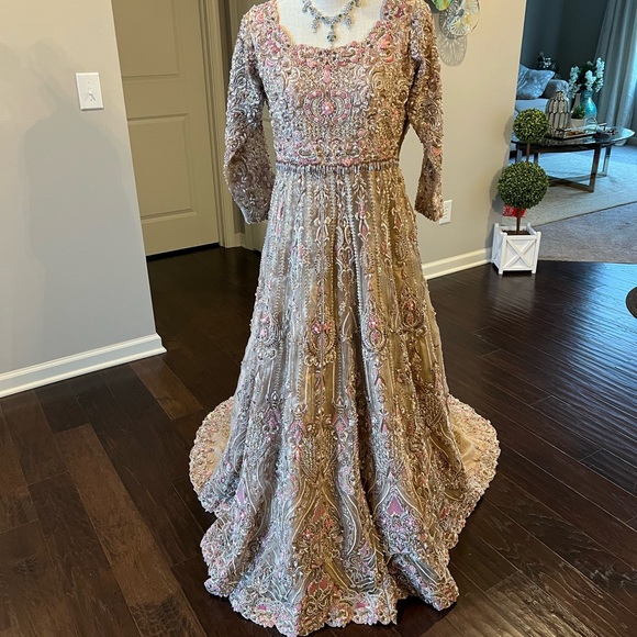 Brand New Bridal designer dress Libaas E Khaas Liberty Lahore Pink - Picture 1 of 15